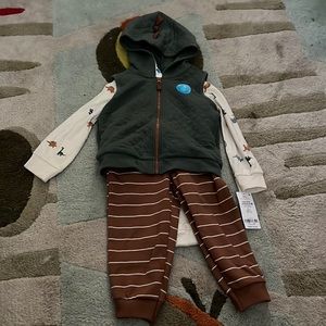 24 month baby boy 3 piece outfit